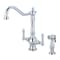 Pioneer Industries Two Handle Kitchen Faucet, Compression Hose, Single Hole, Chrome, Flow Rate (GPM): 1.5 2AM401 - alternate 1